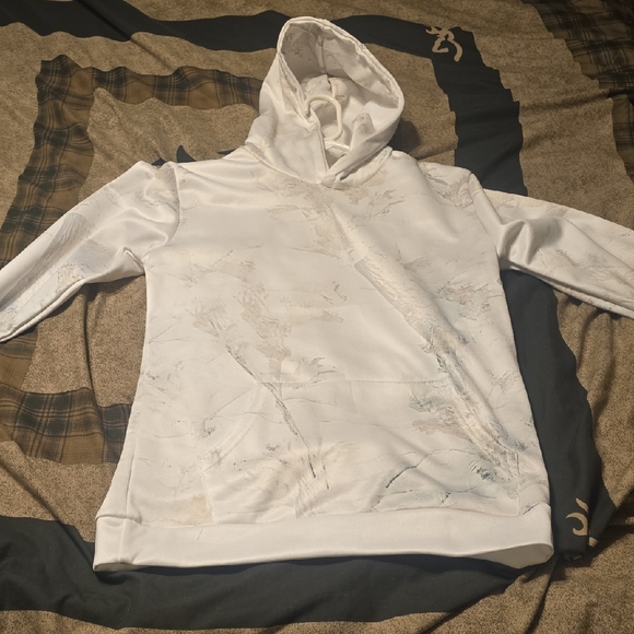Abercrombie & Fitch White Camo Hoodie - Picture 1 of 2